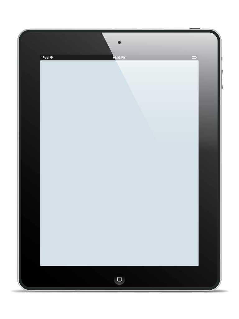 Free iPad vector template