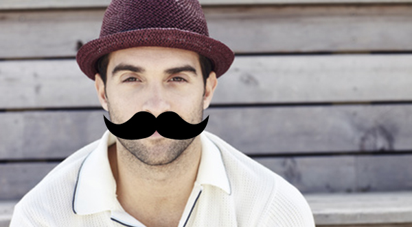 Portrait of mid adult man with Movember Mustache