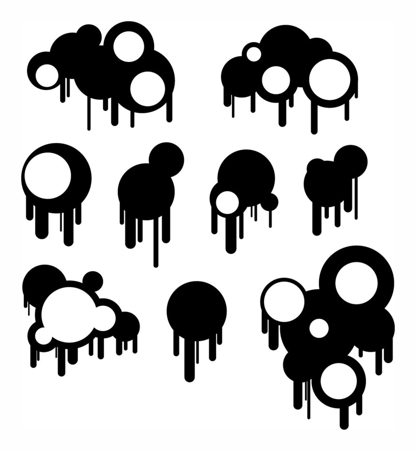 Circles_and_Drips___Brushes_by_LukeAvery