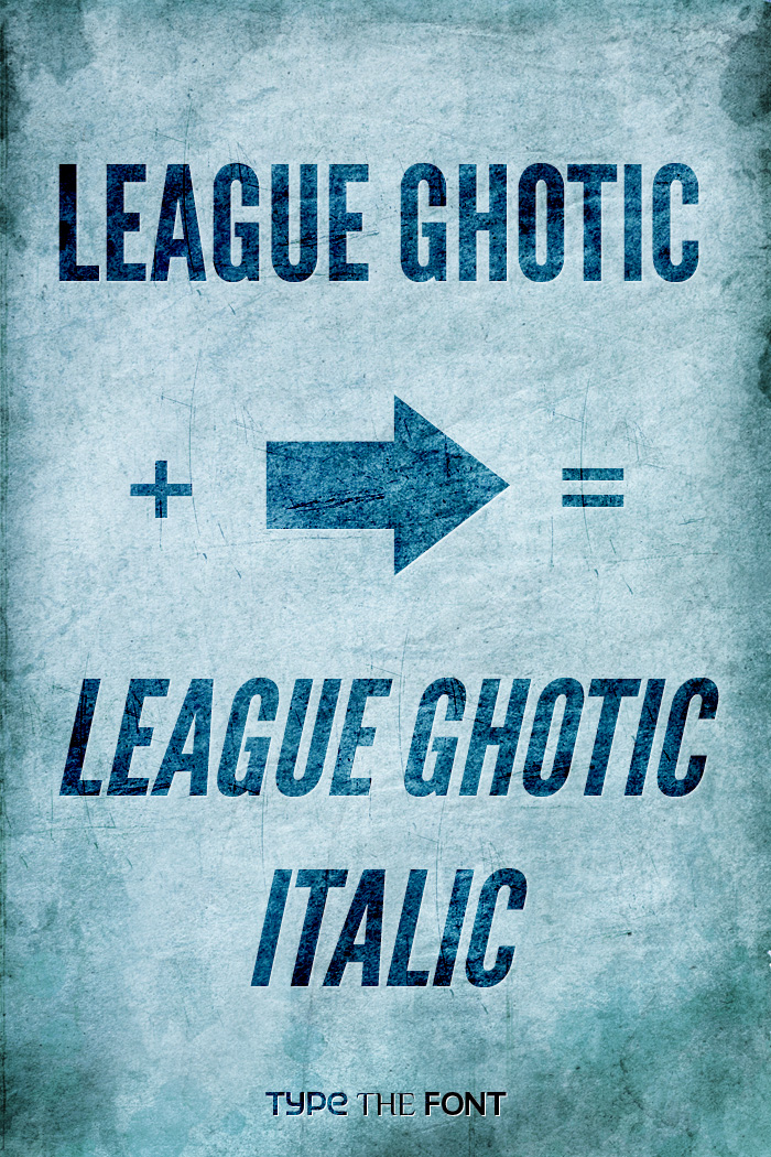 League_Ghotic_Extended_Italic_by_Dannci