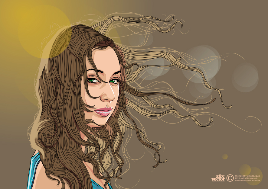 summer_girl___vector_version___by_atixvector-d2zexj8
