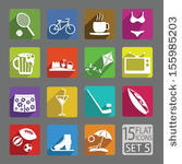 stock-vector-universal-flat-icons-for-web-and-mobile-applications-free-time-set-155985203