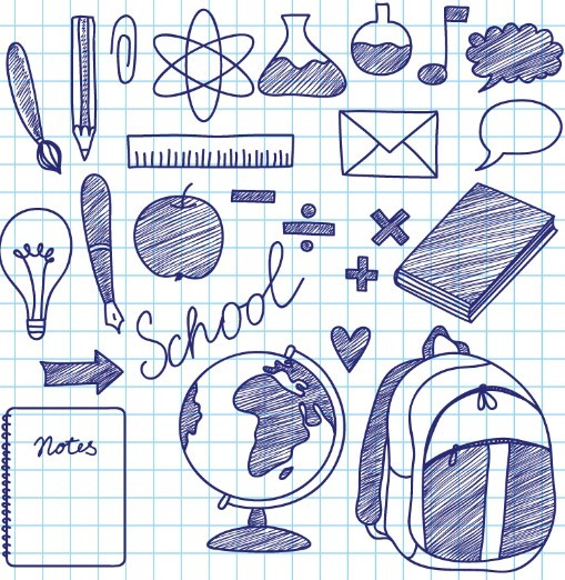 Hand-Drawn-School-Design-Elements-Vector