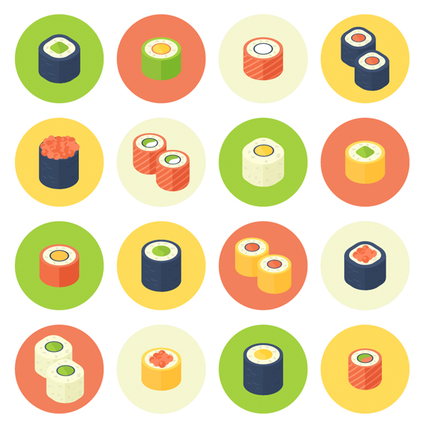 33-sushi-icons-roll-set