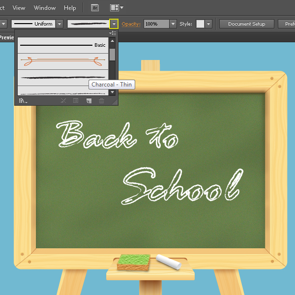 How to Create a Chalkboard in Adobe Illustrator