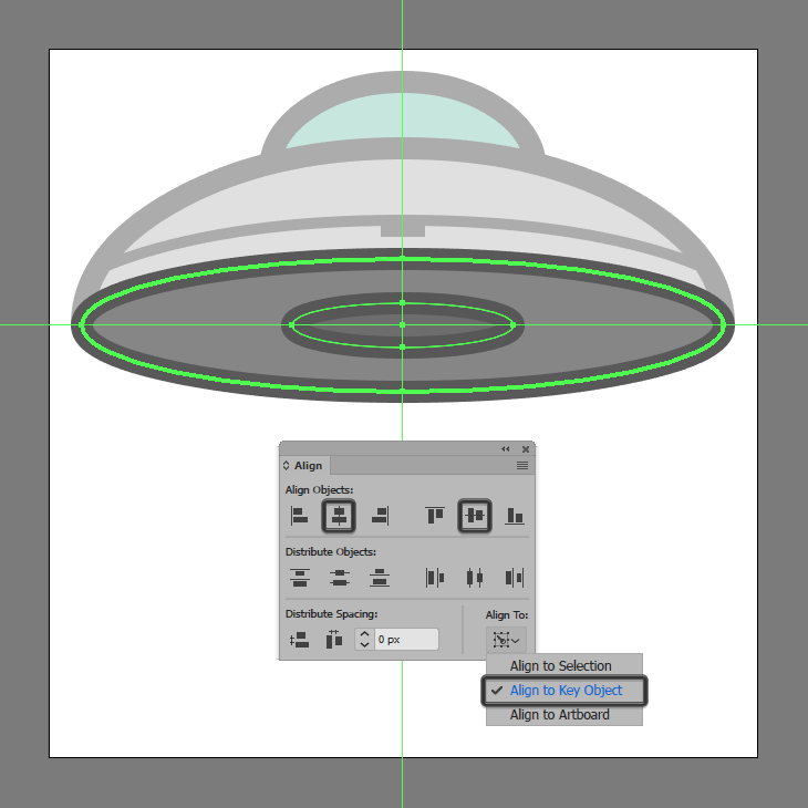 How to Create a UFO Icon - Adobe Illustrator Tutorial