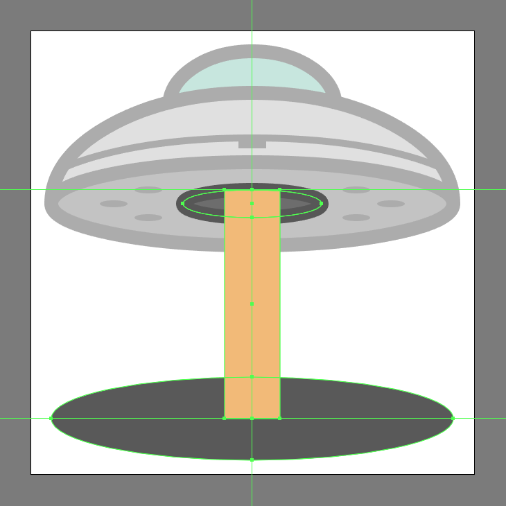 How to Create a UFO Icon - Adobe Illustrator Tutorial