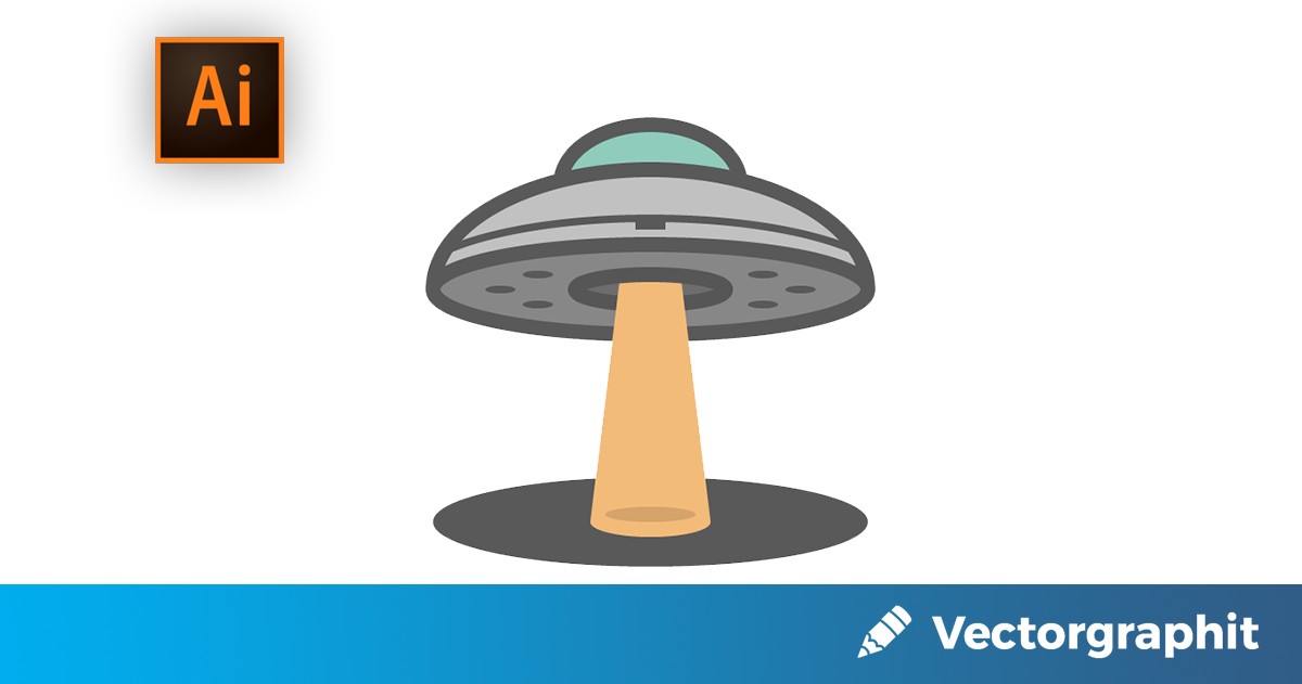 How to Create a UFO Icon Adobe Illustrator Tutorial