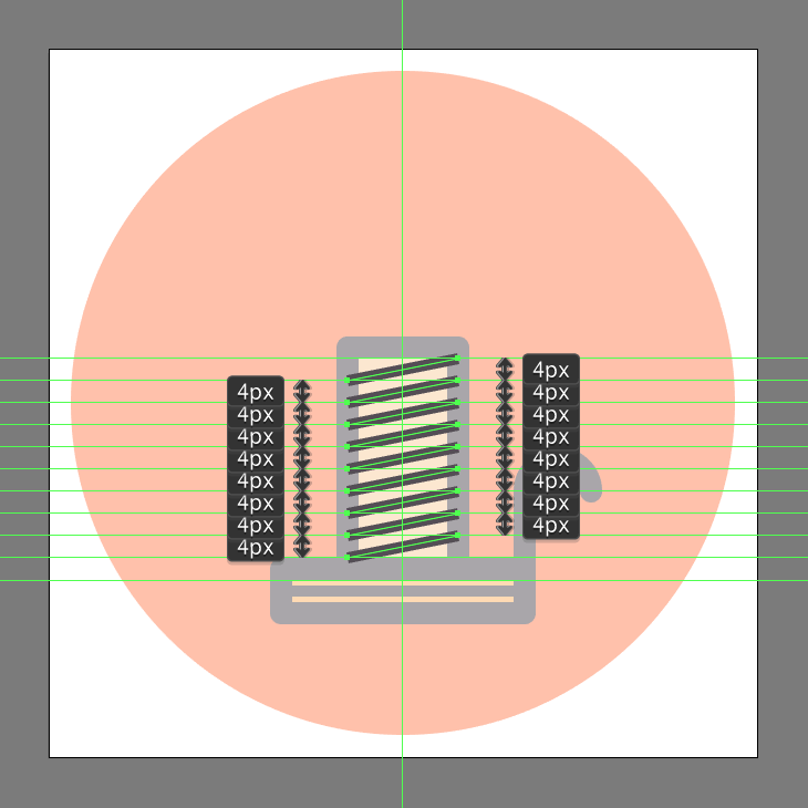 10-adding-the-diagonal-detail-lines-to-the-candle's-lower-body