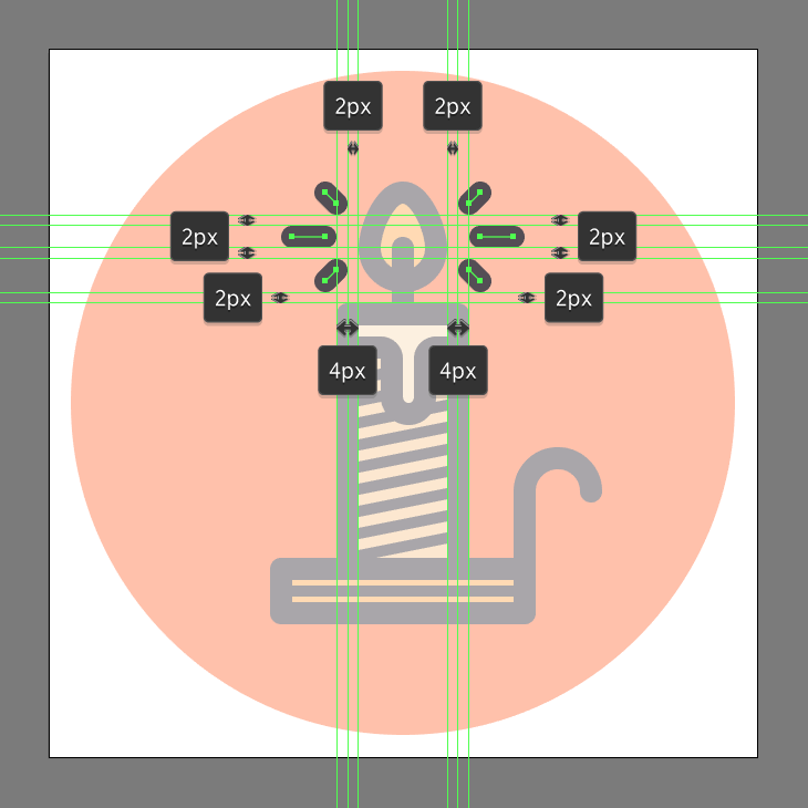 16-adding-the-light-rays-to-the-candle's-flame