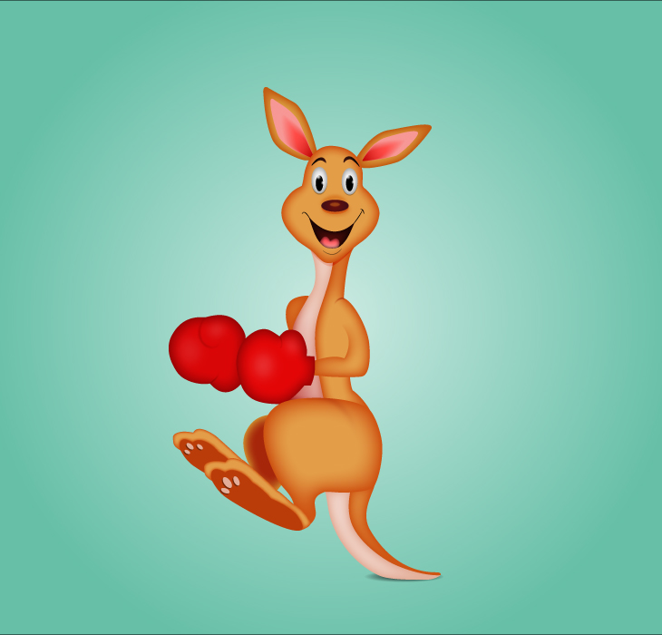 How to Draw a Boxing Kangaroo Character in Adobe Illustrator