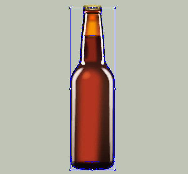 Sketch of a beer bottle on a white background, line art on Craiyon